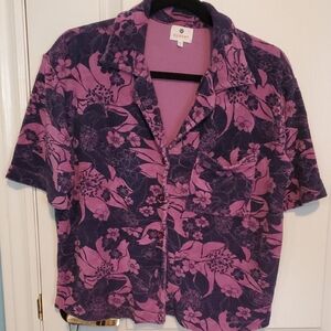 Sundry Pink and Purple Terry Shirt